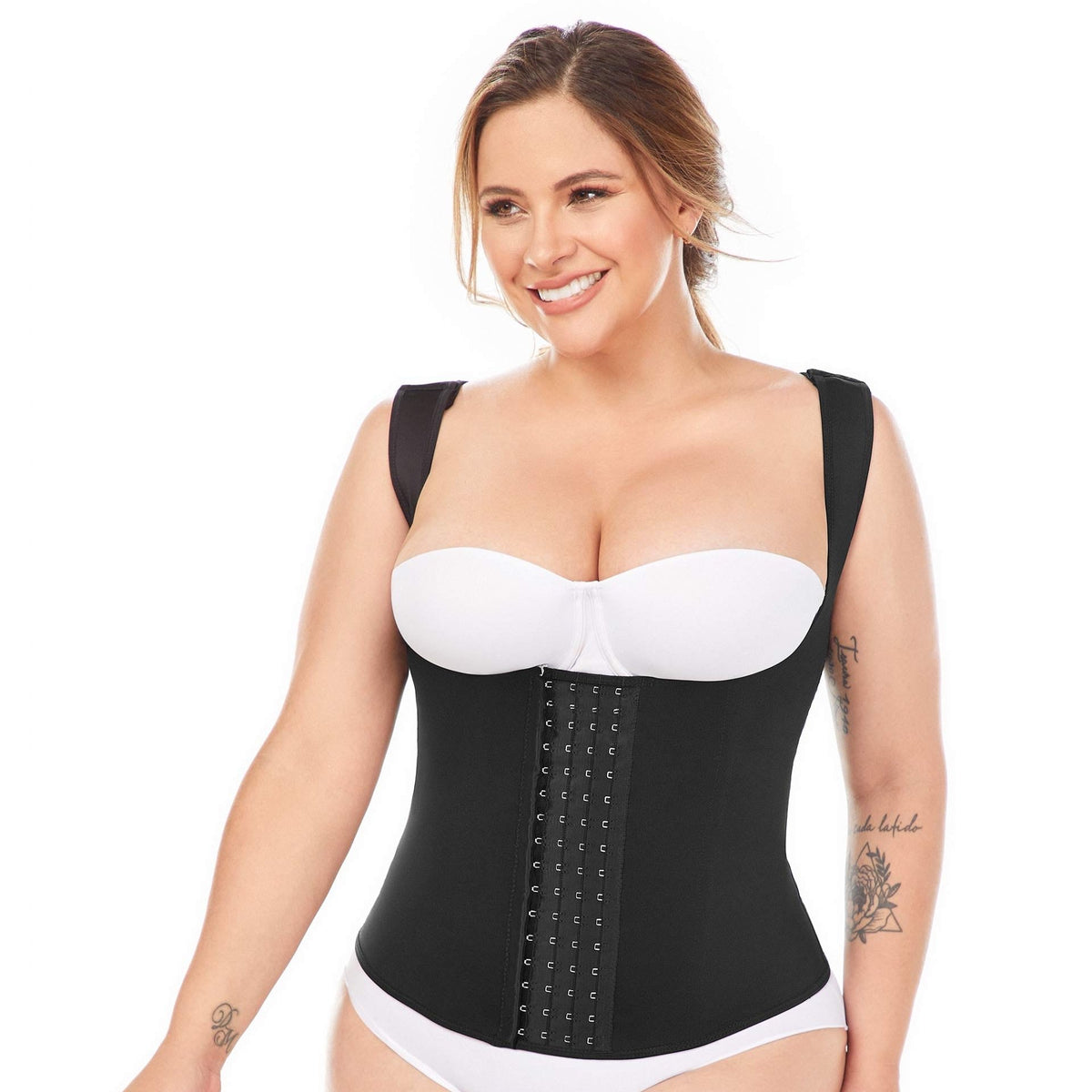 Chaleco corset ONIX en Látex - #FL100