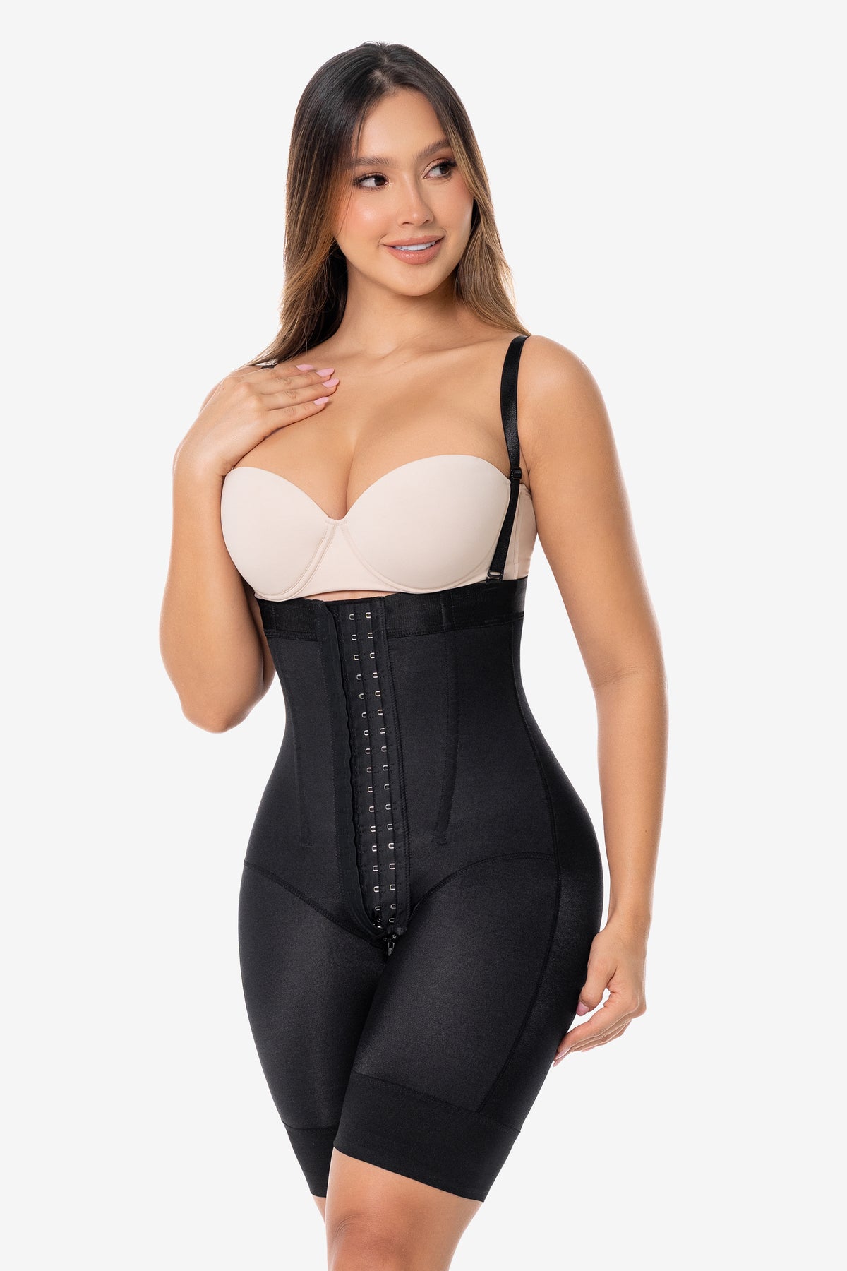 Faja Strapless Semi Reloj de Arena cola Invisible FJ003SR - Compresión Fuerte