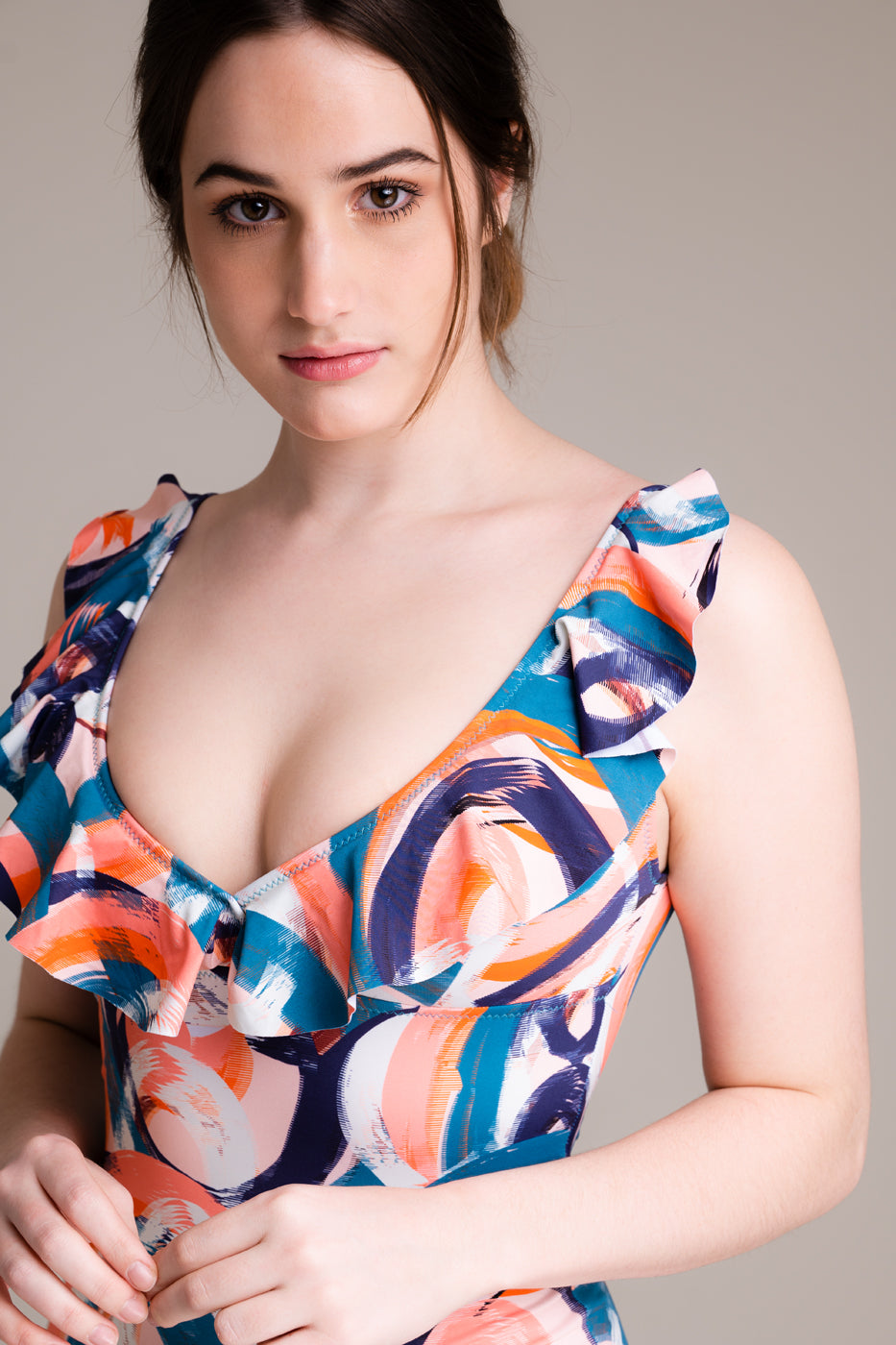 Malla Abril Escote Volados