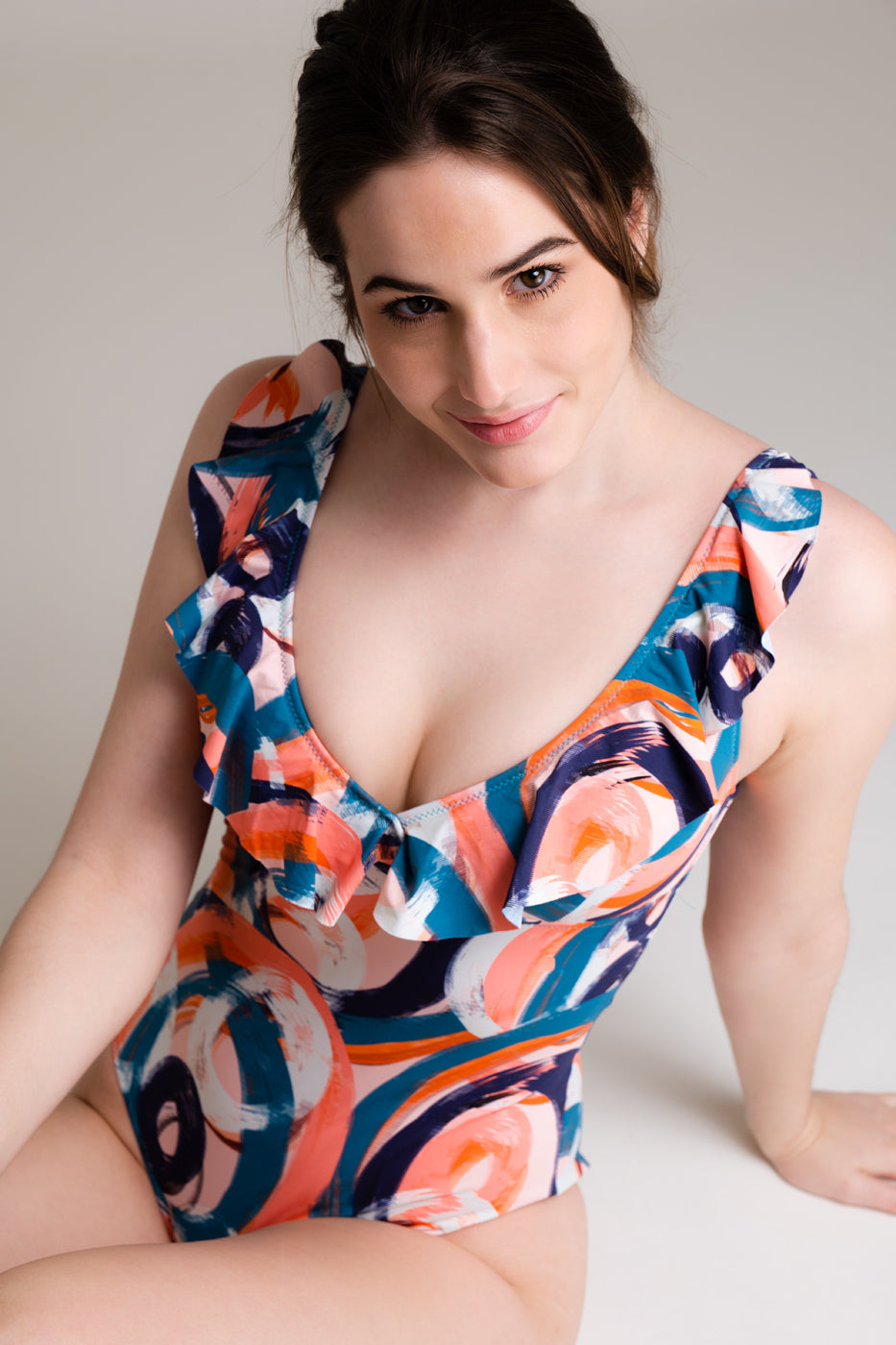 Malla Abril Escote Volados